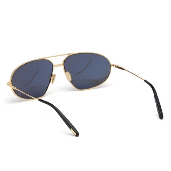NEW FT0771/S 30A TOM FORD BRADFORD TF771 30A UNISEX AVIATOR GOLD GREY SUNGLASSES
